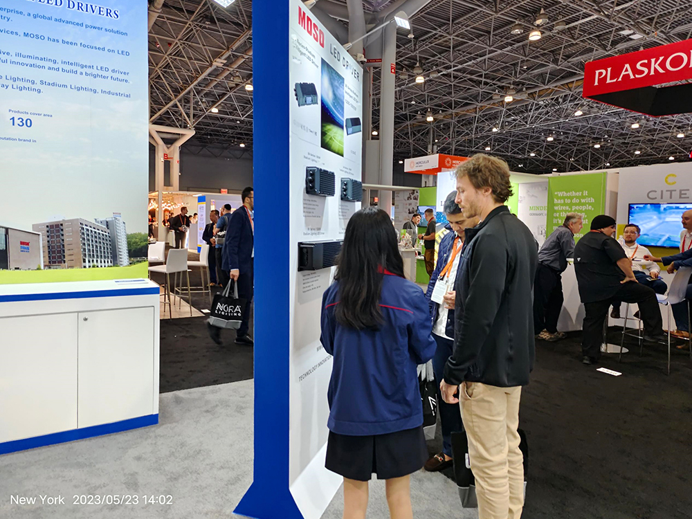 Several of MOSO LED driver products were appreciated at the 2023 LIGHTFAIR International in New York, USA(圖1)