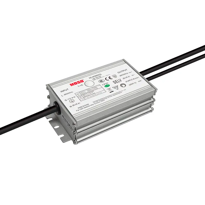 Dimmable and programmable MOSO LED Driver X6-075M for LED luminaires up to  75W 90-305 V AC.